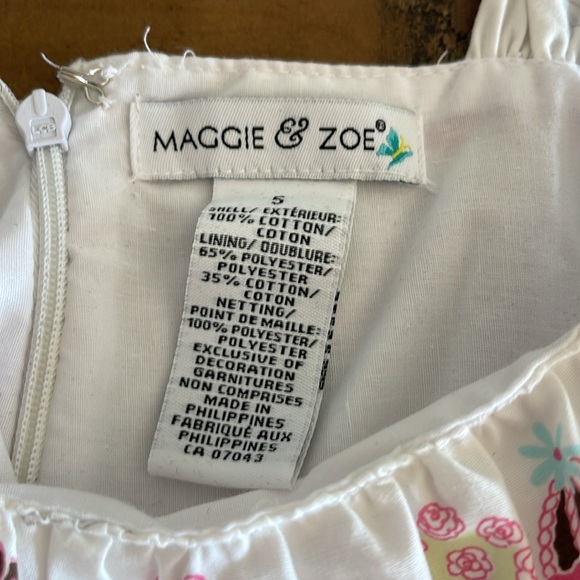 Summer dress white and print - Picture 6 of 6